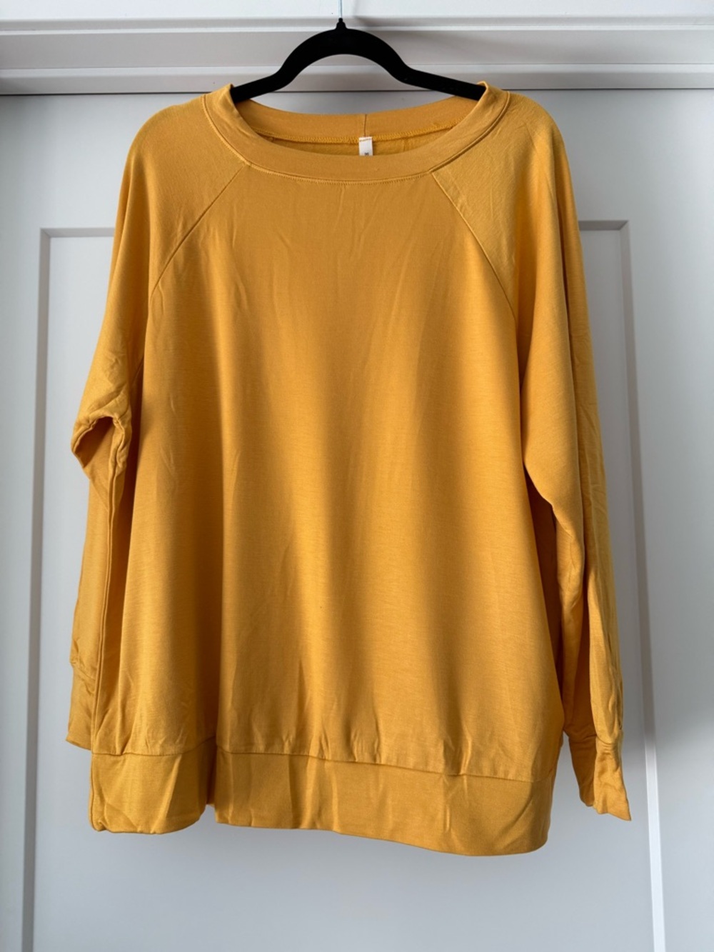 NWOT-Mustard Yellow Soft Lounge Set - Relaxed Top & Drawstring Pants SZ 2X - Picture 2 of 15